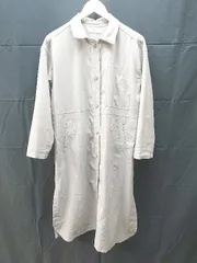 ◇ AVAN LILY ストレッチ 柔らか生地 羽織 り 長袖 ロング ワンピース サイズF グレージュ系 レディース E  【1303090012670】