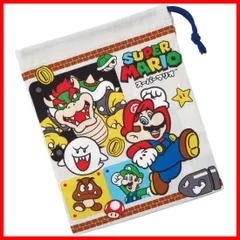 【在庫わずか】21×15cm コップ袋 日本製 スーパーマリオ 子供用 23 男の子 スケーター(Skater) KB62