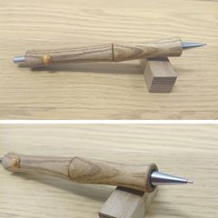 木軸シャープペンシル　STA-オーク  T-２（茶色系） ■先端改短切　限定　限定品　製図用　木軸シャーペン　木製　P315-MA　カスタムシャーペン　オリジナル　木軸　木軸ペン