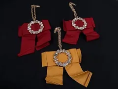 ■極美品～■ Samantha Thavasa サマンサタバサ ビジュー リボン バッグチャーム キーホルダー 3点セット まとめ売りDD9181