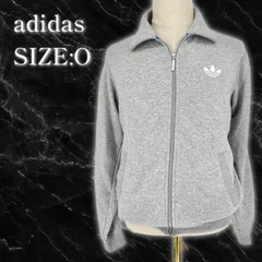adidas originals トレフォイル トラックジャケット Lサイズ相当 ジャージ グレー アディダス オリジナルス サイズＯ メンズ 古着 ストリート