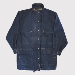 90s デッドストック デザインデニムカバーオール インディゴ 濃紺