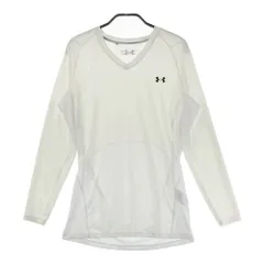 サイズ：LG UNDER ARMOUR アンダーアーマー 1371673 長袖インナーTシャツ  ホワイト系 [240101280995]# ゴルフウェア メンズ ストスト