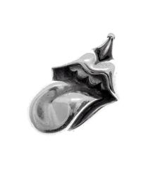 クロムハーツ CHROME HEARTS 【 LIPS TONGUE CHARM 】 リップアンドタン チャーム シルバー ネックレス トップ　s4194