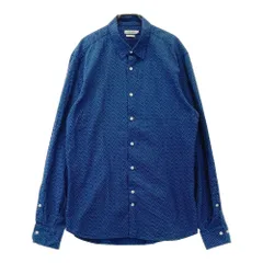 サイズ：L J.LINDEBERG ジェイリンドバーグ  長袖シャツ シアサッカー 花 総柄 ネイビー系 [240101479569] ゴルフウェア メンズ ストスト