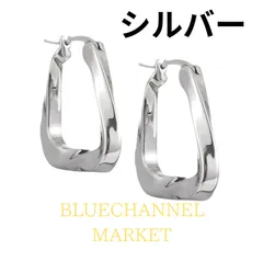 ピアス フープピアス【シルバー】 金属アレルギー対応 18Kコーティング ニッケルフリー 大ぶり ツイスト レディース 大人 かわいい シンプル 上品 エレガント ジュエリー ゴールド シルバー