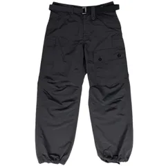 サカイ sacai 20SS 再構築 ドッキング カーゴパンツ ナイロン 0 黒 サカイ sacai 20SS 再構築 ドッキング カーゴパンツ ナイロン 0 黒