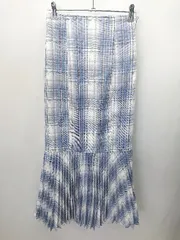 ◇ one after another NICE CLAUP ロング丈 プリーツ スカート サイズS ブルー系 レディース E  【1404240008373】