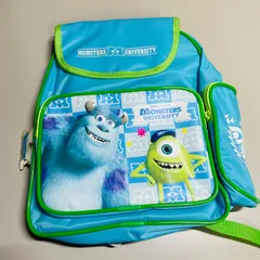 【新品・訳あり】モンスターズインク／モンスターズユニバーシティ　マイク＆サリー色のキッズリュックサック　ピクサー　pixer monsters university