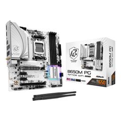 ASRock Socket AM5 AMD B650M PG Riptide WiFi White ※お取り寄せ