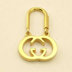 GUCCI GG キーホルダー ロゴ ゴールド キーケース・キーホルダー