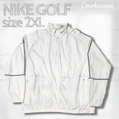ナイキゴルフ　NIKE GOLF　クリームホワイト　サイズ 2XL　ハーフジップナイロンジャケット　送料無料