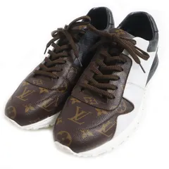 美品□LOUIS VUITTON/ルイヴィトン ランアウェイ・ライン モノグラム レースアップ ローカットスニーカー 白/茶/黒 8 1/2 イタリア製