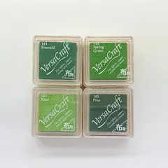 ツキネコ　VersaCraft バーサクラフトS 　カラースタンプ　黄緑・緑系 1点※