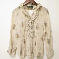 希少 美品　バラ色の暮し 薔薇柄ブラウス シルク　カシミヤ L ヴィンテージ 2025年最新】バラ色の暮し ブラウスの人気アイテム - メルカリ