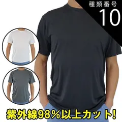 種類10:WHITE/L ラッシュガード半袖 サーフＴシャツ メンズ Ｔシャツタイプ  UPF50+ サーフィンワールド オリジナル 男女兼用 男性用 メール便送料無料 [返品、交換及不可]のサムネイル
