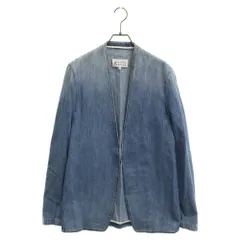 Martin Margiela 10 (マルタンマルジェラ) 19SS デニム ノーカラージャケット インディゴ S50BN0374 S30514のサムネイル
