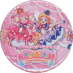 【中古】バッジ・ビンズ キュアワンダフル＆キュアフレンディ 大型缶バッジ 「TOKYOアニメツーリズム2024 わんだふるぷりきゅあ!」 デジタルスタンプラリー B賞