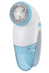 電池式 毛玉クリーナー 毛玉取り機 電動 けだまとり スリムグリップ 毛玉取り器 外刃42mm ブルー 電機 安全スイッチ付き KAJ-KE506R オーム(OHM) 08-3312
