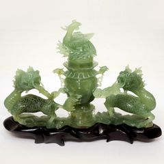 玉製鶏尊 南陽翡翠(独山玉)製 中国工芸品 置物 NO.837 - メルカリ