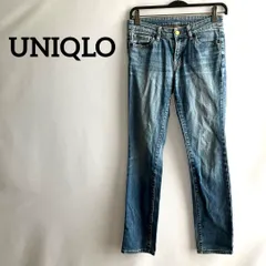UNIQLOユニクロUJデニムジーンズライトブルー青25カジュアル