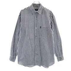 ワイズビス 日本製  長袖 シャツ 黒系 Y's bis ロゴ刺繍 メンズ 【中古】  【230311】