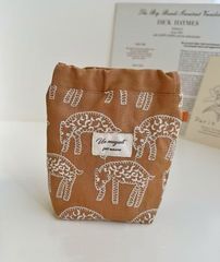 新品 ハンドメイド  ポーチバッグ   大容量   002