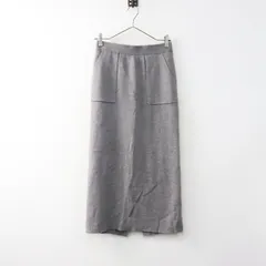 2023AW スローブイエナ SLOBE IENA ウォッシャブルミラノリブタイトスカート 38/グレー イージー ゴム ウール混【2400014437973】