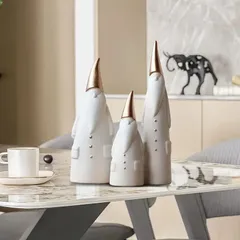 サンタ クリスマスグッズ サンタクロース 置物 3点セット クリスマス 装飾 オーナメント 置き物 北欧 おしゃれ シンプル デコレーション 飾り インテリア オブジェ ホームデコレーション 癒し 装飾品 飾り物 ホワイト