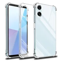 対応 xperia 10 VI ケース xperia 10VI SO-52D SOG11クリア ケース あんしんファミリースマホ カバー TPU 保護ケース カバー背面 シェル クバー ソフト 透明シェル ンプロテクター SENXLL-Xperia10VI 1
