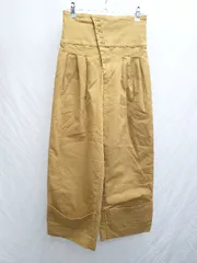◇ Θ HARE　ハレ ハイウエスト　コットン ワイド　パンツ サイズM キャメル レディース P  【1409090003677】