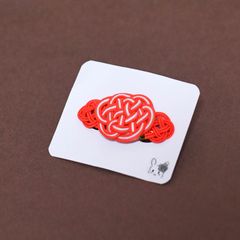 亀結びのバレッタ