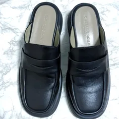 【美品】Odette e Odile モカミュール ブラック 24.0　フラットサンダル UNITED ARROWS ユナイテッドアローズ モカシン コインローファー風