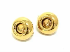 ■美品■ NINA RICCI ニナリッチ クリップ式 イヤリング アクセサリー レディース メンズ ゴールド系 DE8360