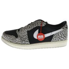 NIKE (ナイキ) AIR JORDAN 1 RETRO LOW OG BLACK CEMENT エア ジョーダン1 レトロ ブラック セメント ローカットスニーカー グレー US11/29cm CZ0790-001