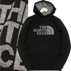 新品 THE NORTH FACE ノースフェイス ビッグロゴ メリノウール フーディー セーター ニット パーカー プルオーバー ブラック