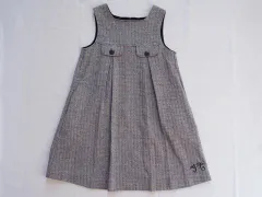 タルティーヌ エ ショコラ タルティーヌエショコラ tartine et chocolat アウトレット 子供服 女の子 110cm ジャンパースカート グレー 秋 冬 ★4 冬服 ガールズ キッズ 【中古】 ユーズド 子ども服 こども