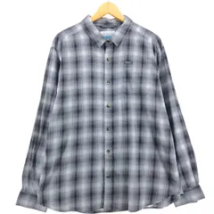 古着 コロンビア Columbia オンブレチェック 長袖 コットンチェックシャツ メンズXL相当/eaa562763