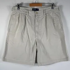 古着 90's/90年代 ポロバイラルフローレン Polo by Ralph Lauren ショートパンツ チノパン ポロチノ 大きいサイズ  ホワイト系 メンズ