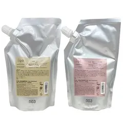 ● セット販売 ナンバースリー イルガ 薬用シャンプー 500ml + 薬用トリートメント Ｍ 500g レフィル 詰替 医薬部外品 サロン専売品 NUMBER THREE NO3のサムネイル