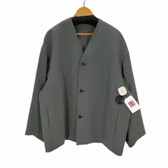 グラフペーパー Graphpaper 22SS BACK SATIN GABARDINE COLLARLESS JACKET メンズ FREE のサムネイル