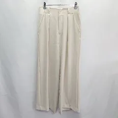 ◇ nano universe ナノ ユニバース ワイドパンツ サイズ38 ホワイト系 レディース E  【1406050055806】