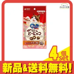 銀のスプーン 猫用 お魚味クリームどーにゃつ まぐろ入りチキン味 24g (6g×4袋) 4個セット まとめ売り