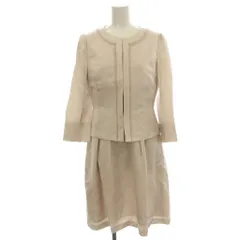 アナイ ANAYI スーツ セットアップ 10311-25-41-380 薄手 ワンピース ノーカラージャケット 38 ピンクベージュ /☆G