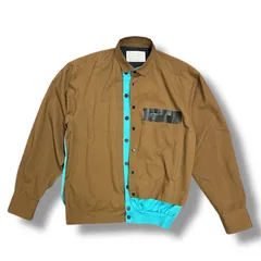 参考上代58300円 kolor 21SS バックニット切替ウールタフタシャツ カラー 21SCM-B01105 3 91521A4