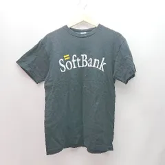 ◇ SoftBank HARKS ラウンドネック 野球 応援 ソフトバンク 福岡 半袖 Tシャツ サイズm ブラック メンズ E  【1307260021356】