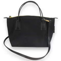 美品 ROBERTA PIERI ロベルタピエリ マイクロジャカード 2way ハンドバッグ ショルダーバッグ ブラック レディース 古着 中古 USED