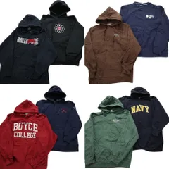 古着卸 まとめ売り リバースタイプ スウェット 8枚セット (メンズ M /L /XL /2XL ) リバースウィーブ チャンピオン NAVY 中古 古着 MY2975