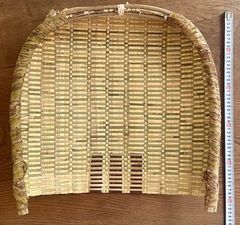 富山氷見の藤箕(ふじみ) 尺八寸 藤 漆 竹細工 重要無形民俗文化財民藝