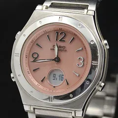 稼動 カシオ ウェーブセプター 電波ソーラー ピンク文字盤 LWA-M141 レディース腕時計 KMR 2000000 NSK